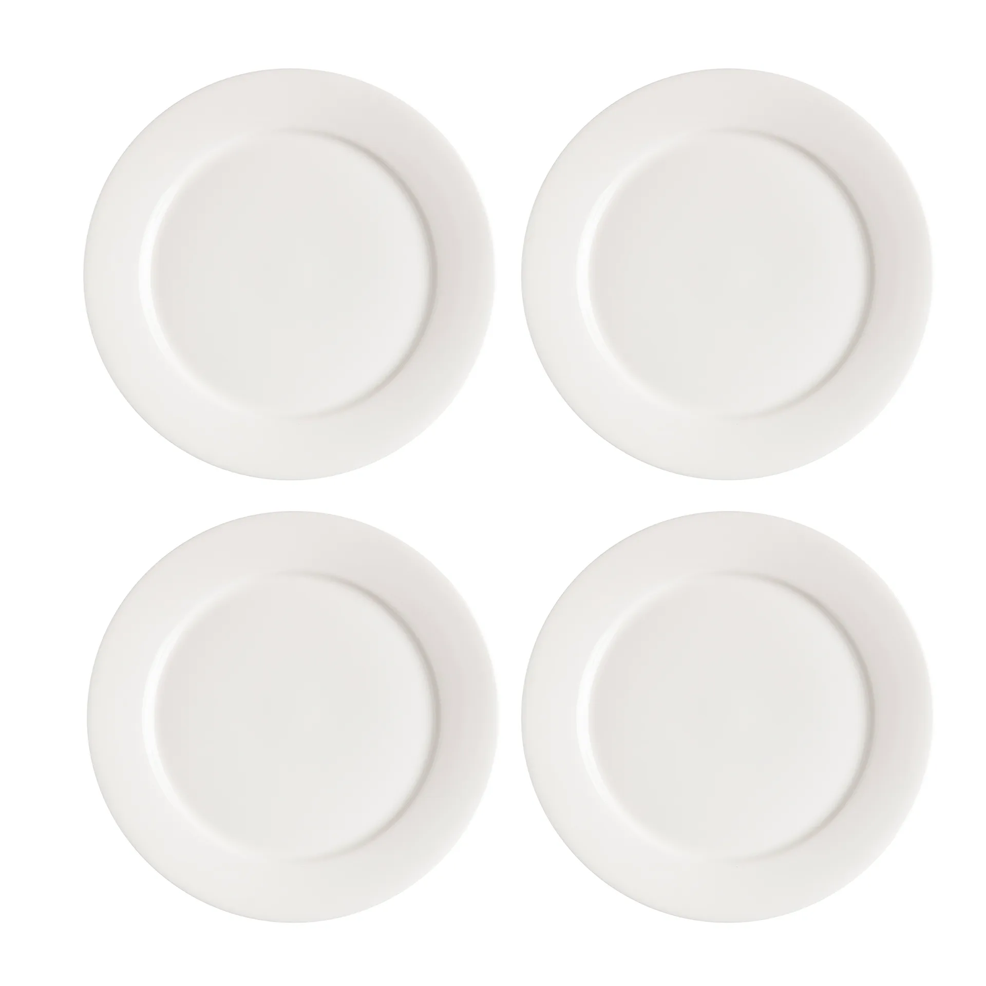 Kalk-leipälautanen 21 cm 4-pack, valkoinen Scandi Living