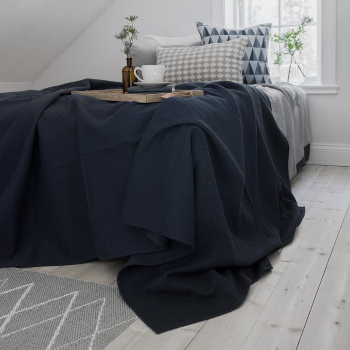 Kimono päiväpeite 260x260 cm - storm blue (sininen) - Scandi Living