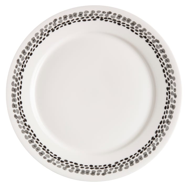 Klappersten-lautanen 28 cm 4-pack, musta ja valkoinen Scandi Living