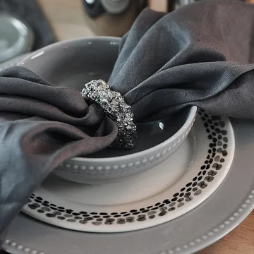 Klappersten-leipälautanen 21 cm 4-pack - musta ja valkoinen - Scandi Living