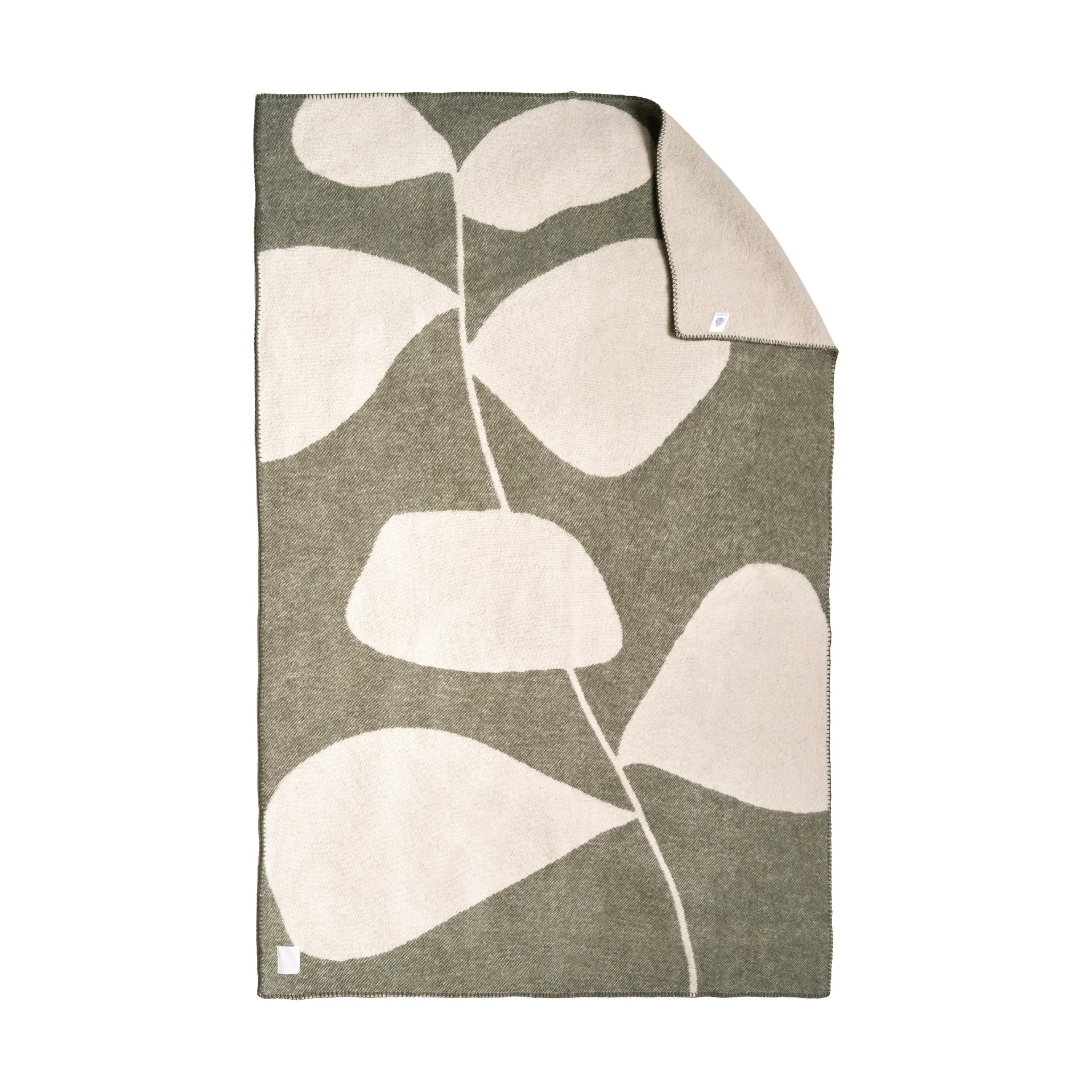 Leaf villahuopa 130x180 cm, Khaki vihreä Scandi Living