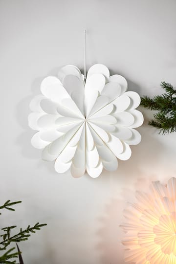 Lucia joulutähti 45 cm - Valkoinen - Scandi Living