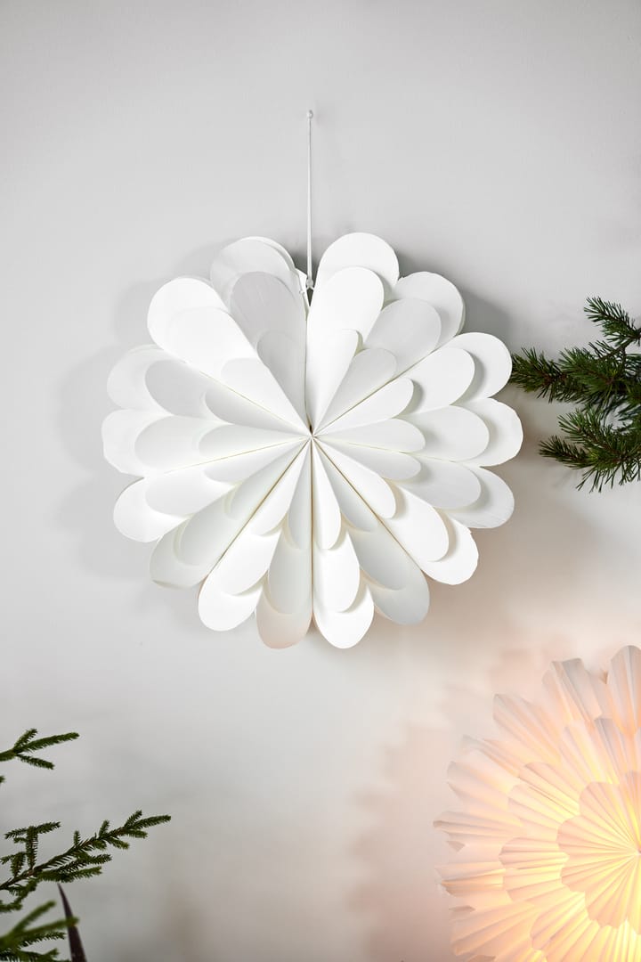 Lucia joulutähti 45 cm, Valkoinen Scandi Living