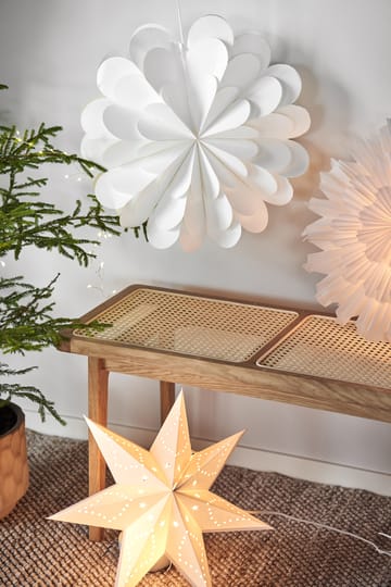 Lucia joulutähti 45 cm - Valkoinen - Scandi Living