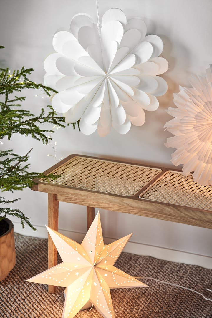 Lucia joulutähti 45 cm, Valkoinen Scandi Living