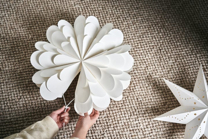 Lucia joulutähti 45 cm, Valkoinen Scandi Living
