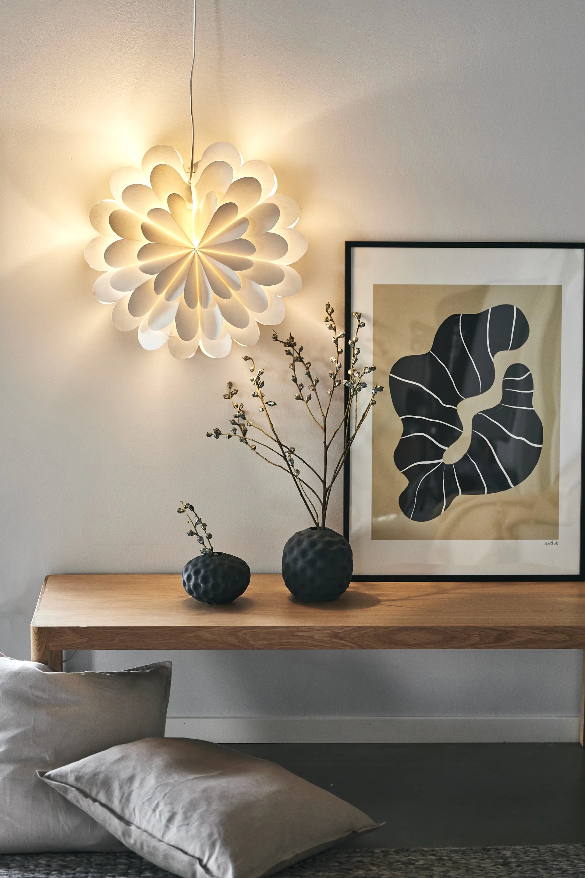 Lucia joulutähti 45 cm, Valkoinen Scandi Living