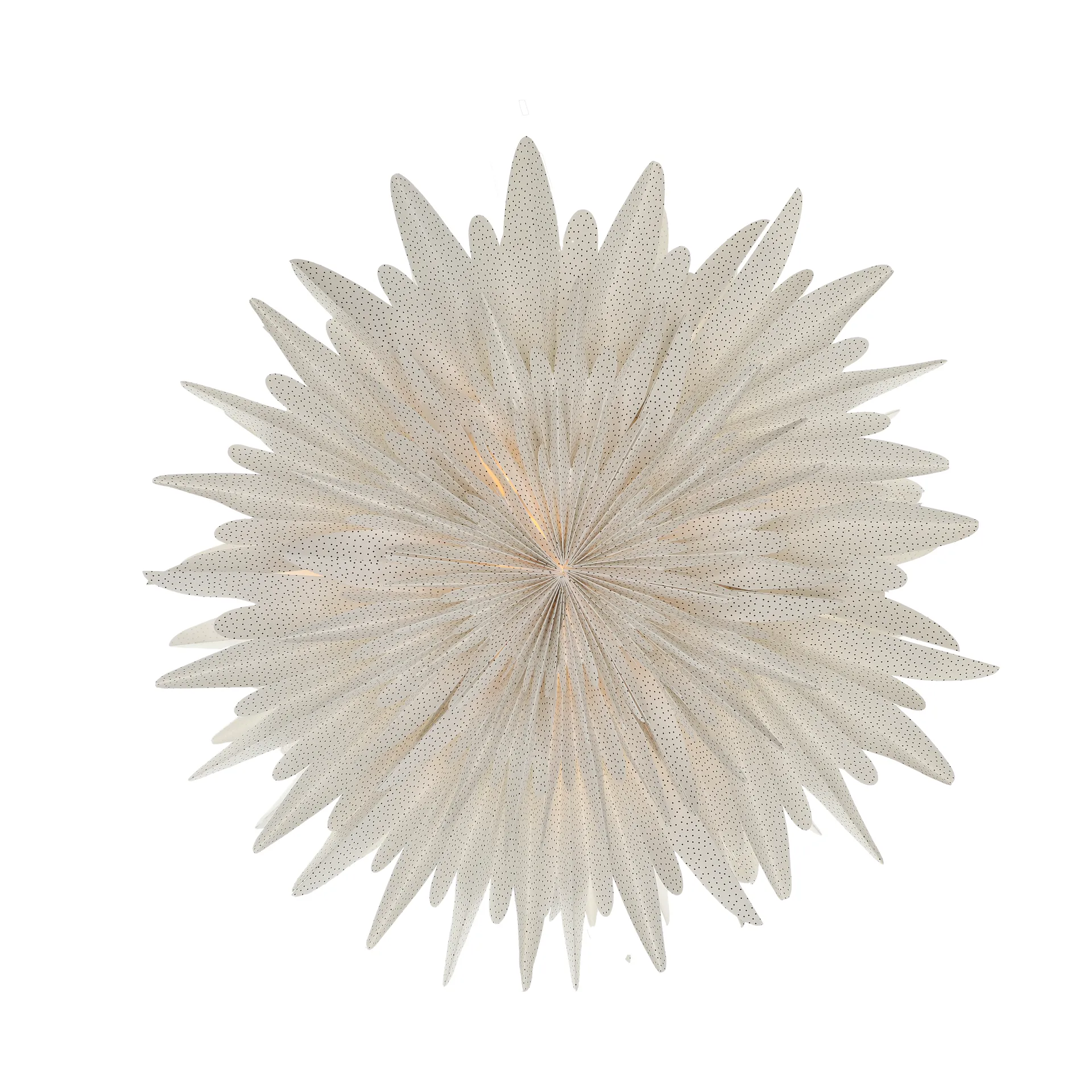 Luna adventtitähti Ø80 cm 2-pakkaus - Valkoinen pilkullinen Scandi Living