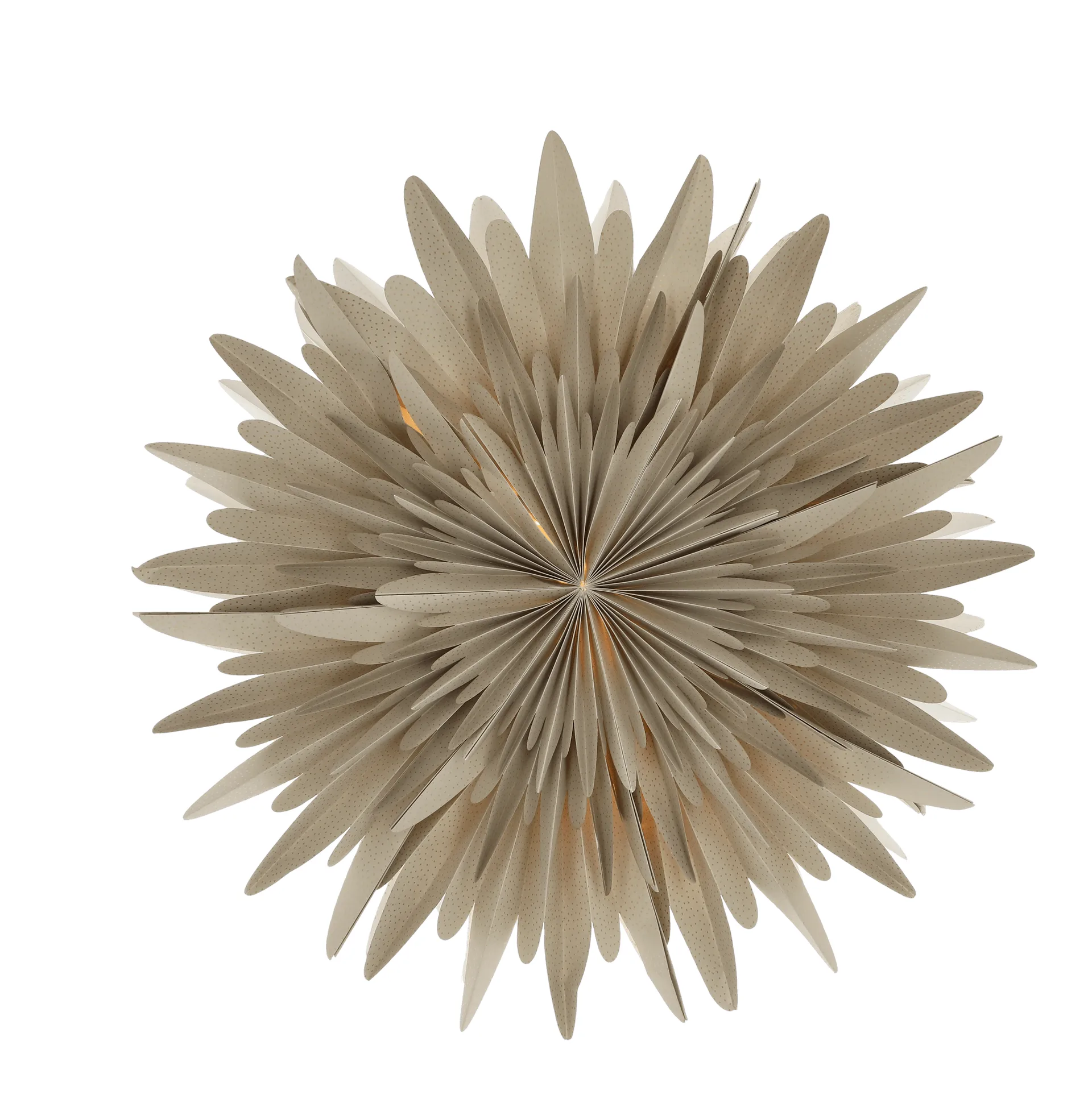 Luna adventtitähti beige pilkullinen, 60 cm Scandi Living