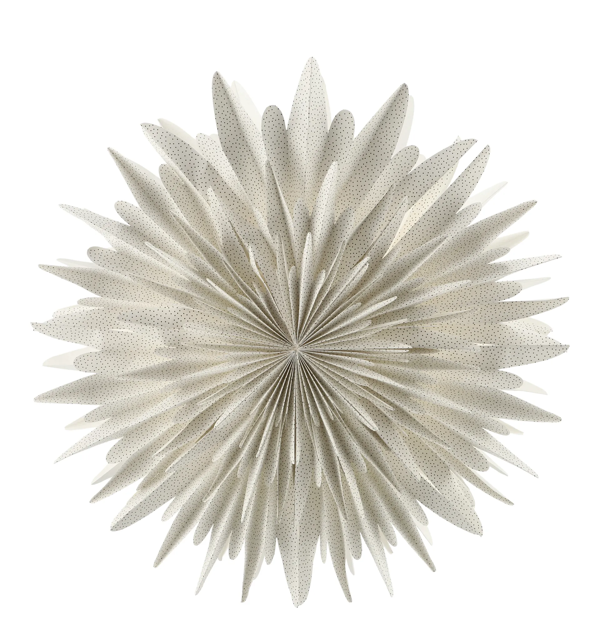 Luna adventtitähti valkoinen pilkullinen, 60 cm Scandi Living
