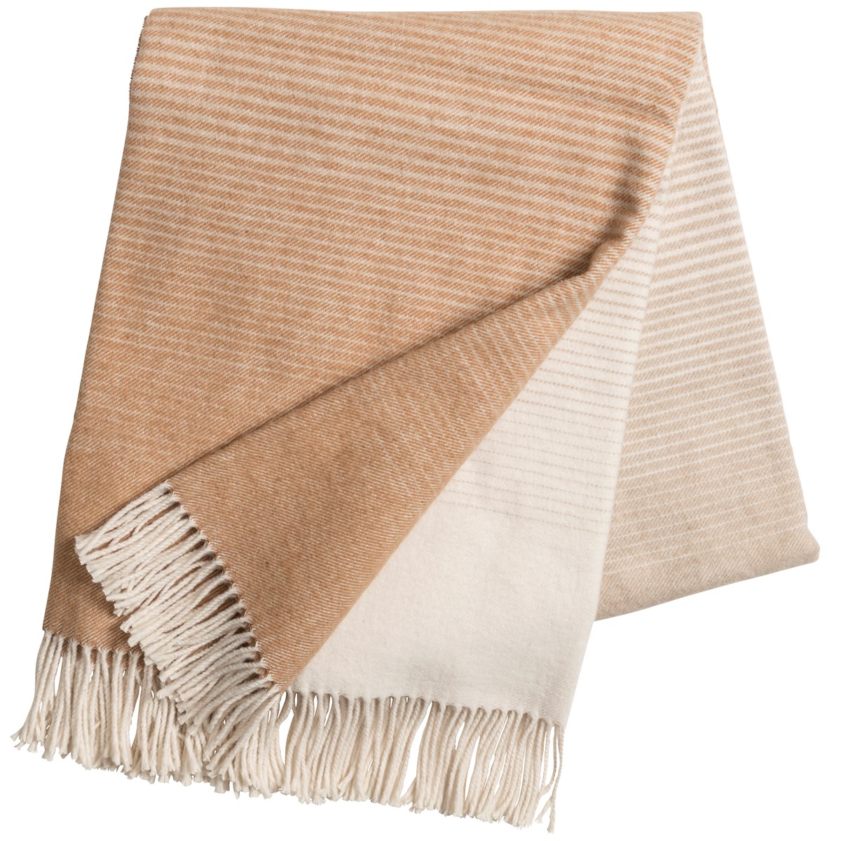 Scandi Living Mist puuvillahuopa Sand | Skandinaavinen Sisustus | Puuvillaviltit -ja peitot | Beige