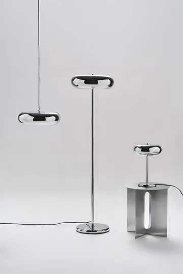 Mono pöytälamppu - Kromi, 38 cm - Scandi Living