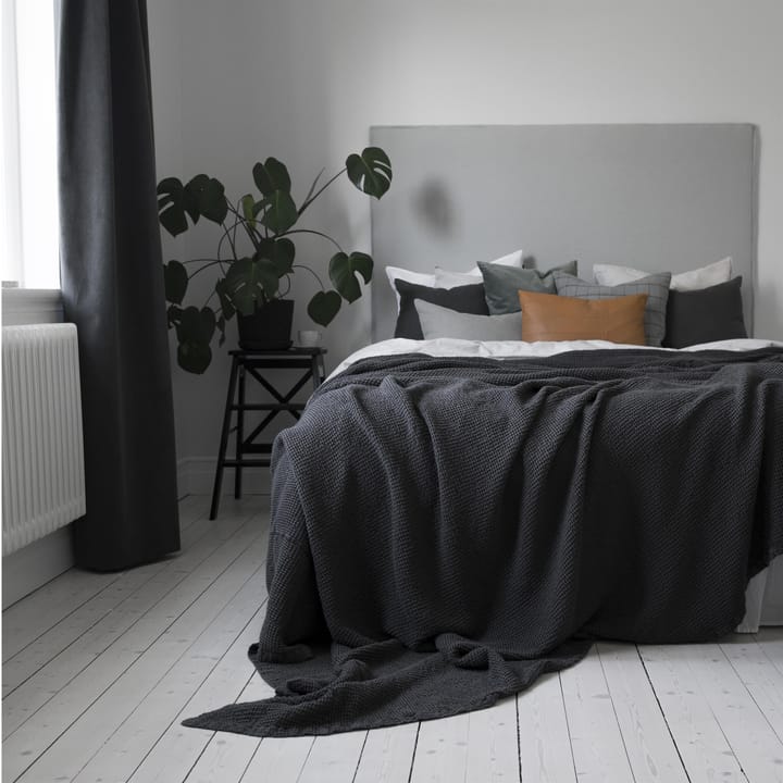 Moss päiväpeite 260x260 cm, charcoal (harmaa) Scandi Living