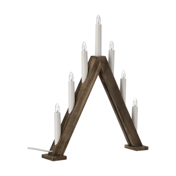 Nord adventtikynttelikkö 40 cm - Tummaksi petsattu - Scandi Living
