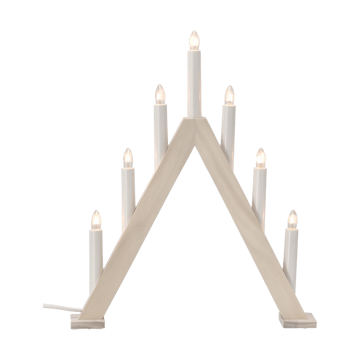 Nord adventtikynttelikkö 40 cm - Valkolakattu - Scandi Living