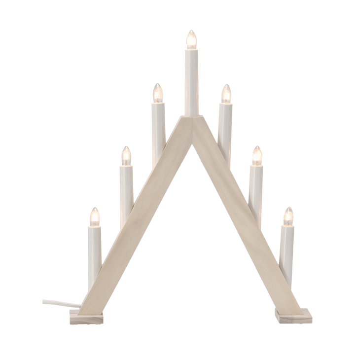 Nord adventtikynttelikkö 40 cm, Valkolakattu Scandi Living