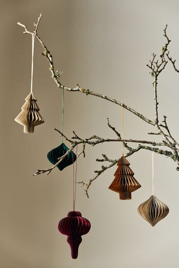 Onion joulukuusenpallot 4 kpl - Forest Green - Scandi Living