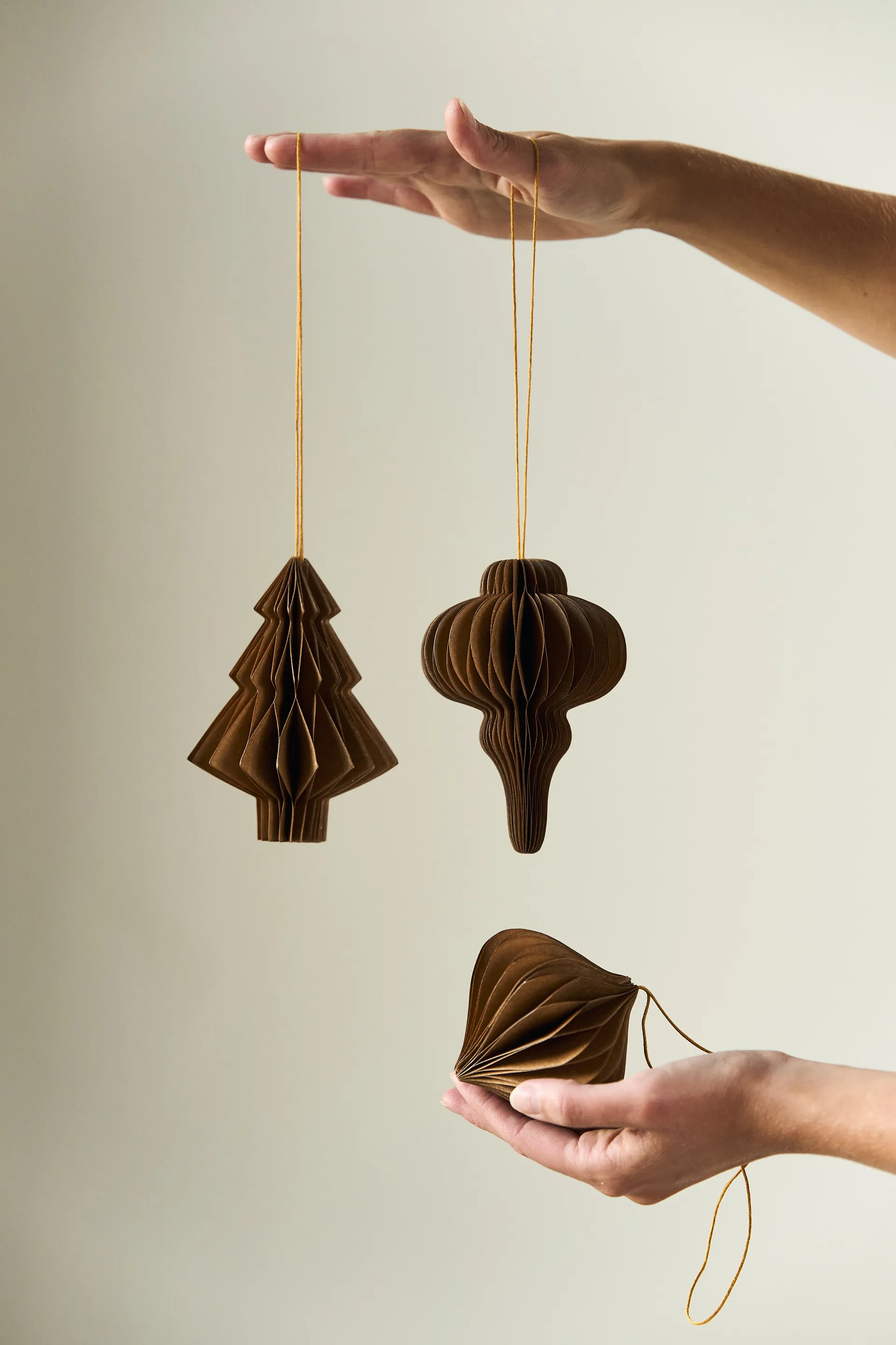 Onion joulukuusenpallot 4 kpl, Natural Scandi Living