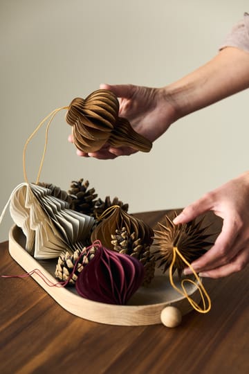 Onion joulukuusenpallot 4 kpl - Red - Scandi Living