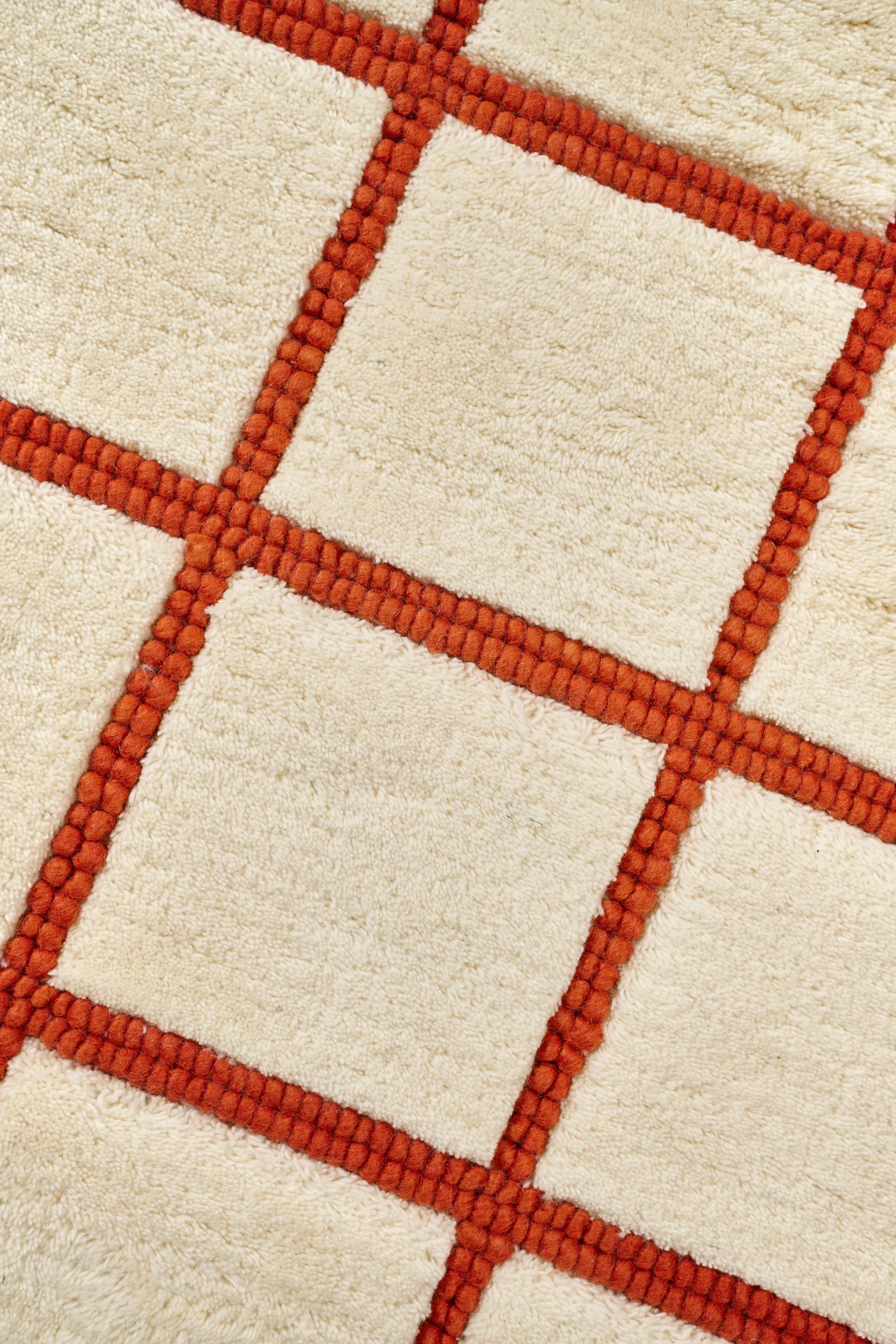 Pasture villamatto luonnonvalkoinen/ruoste, 200x300 cm Scandi Living