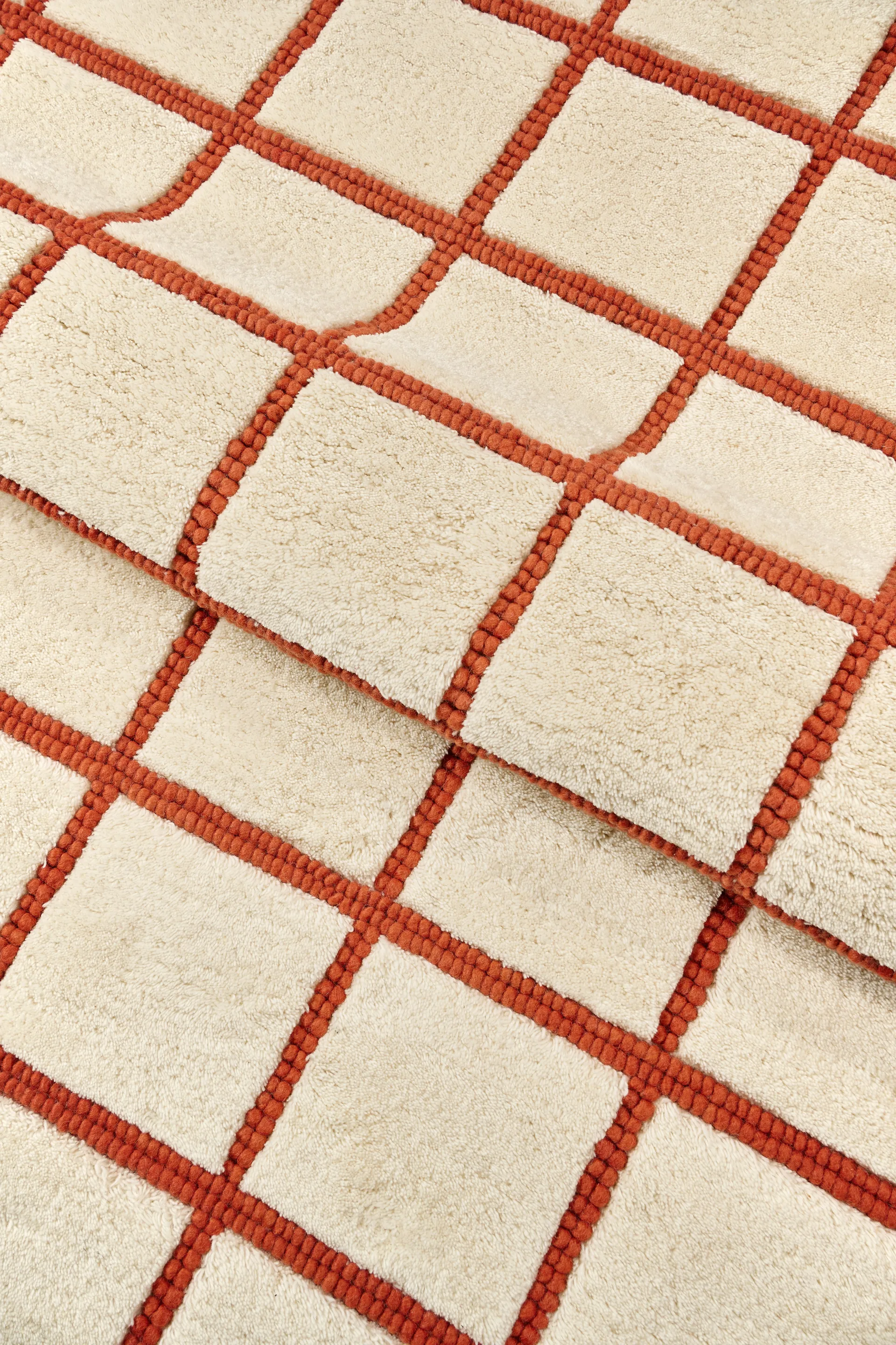 Pasture villamatto luonnonvalkoinen/ruoste, 200x300 cm Scandi Living