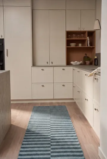 Path käytävämatto - Ocean blue, 70x250 cm - Scandi Living