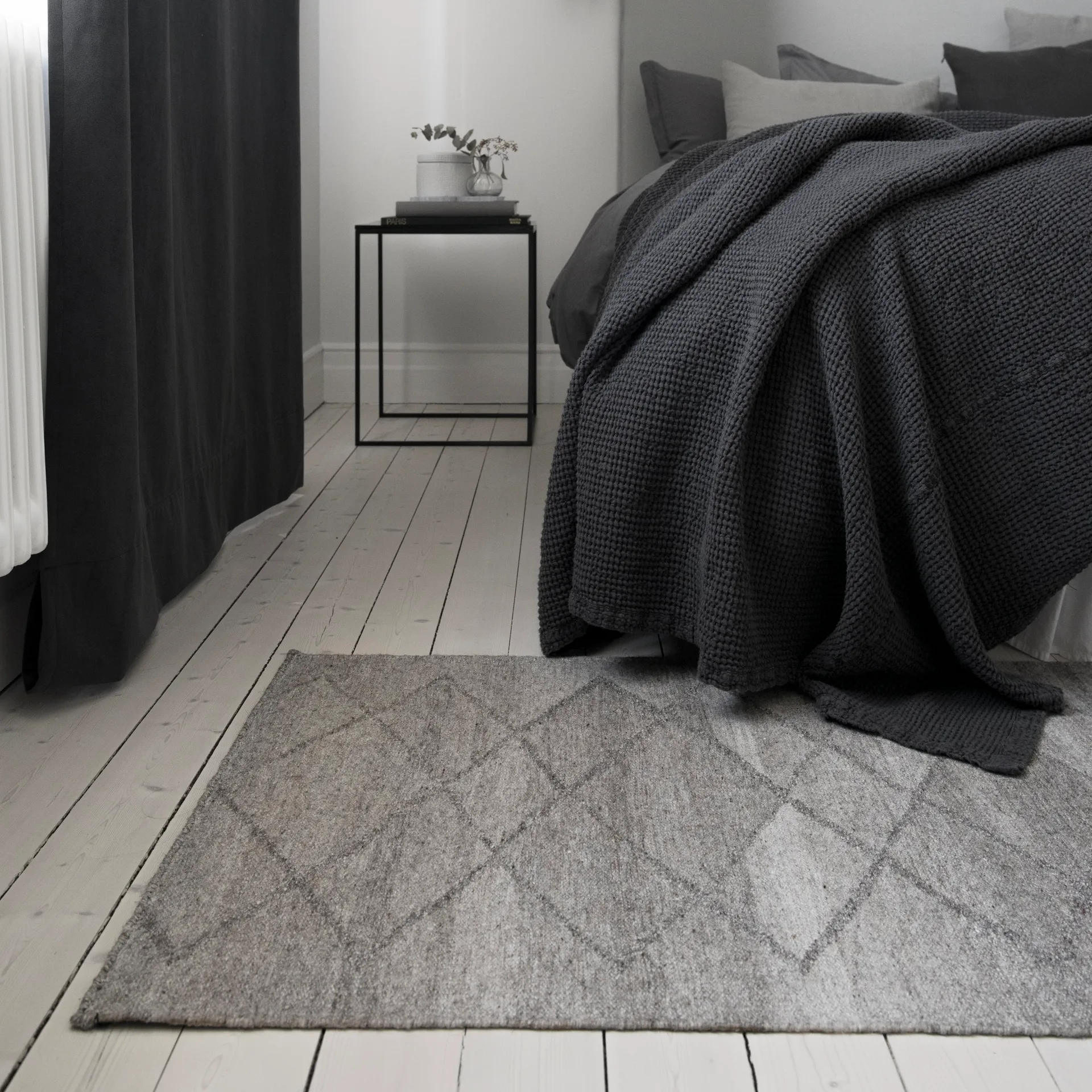 Peak villamatto luonnonharmaa, 80x240 cm Scandi Living