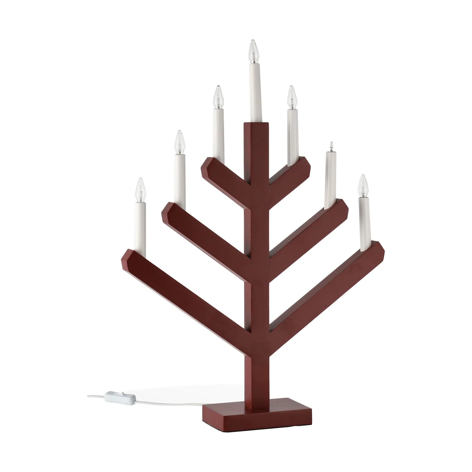 Pine adventtikynttilänjalka 62 cm, Punainen Scandi Living