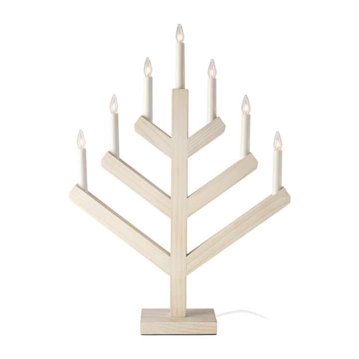 Pine adventtikynttilänjalka 62 cm - Valkolaseroitu - Scandi Living