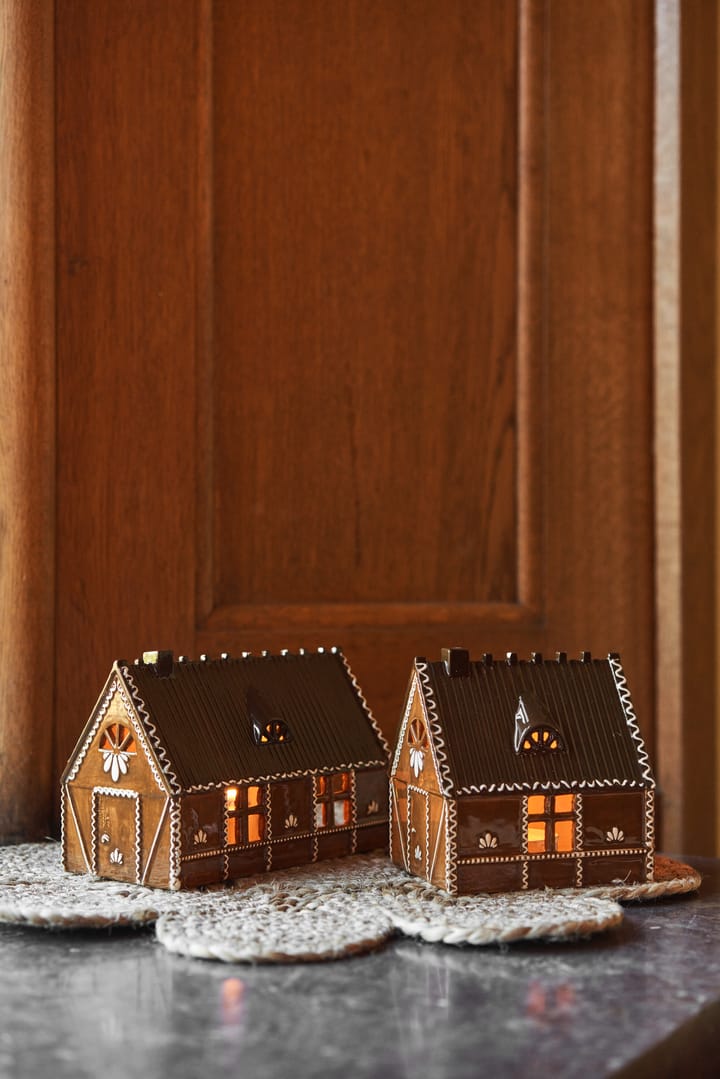 Piparkakkutalo kynttilälyhty, 12 cm Scandi Living