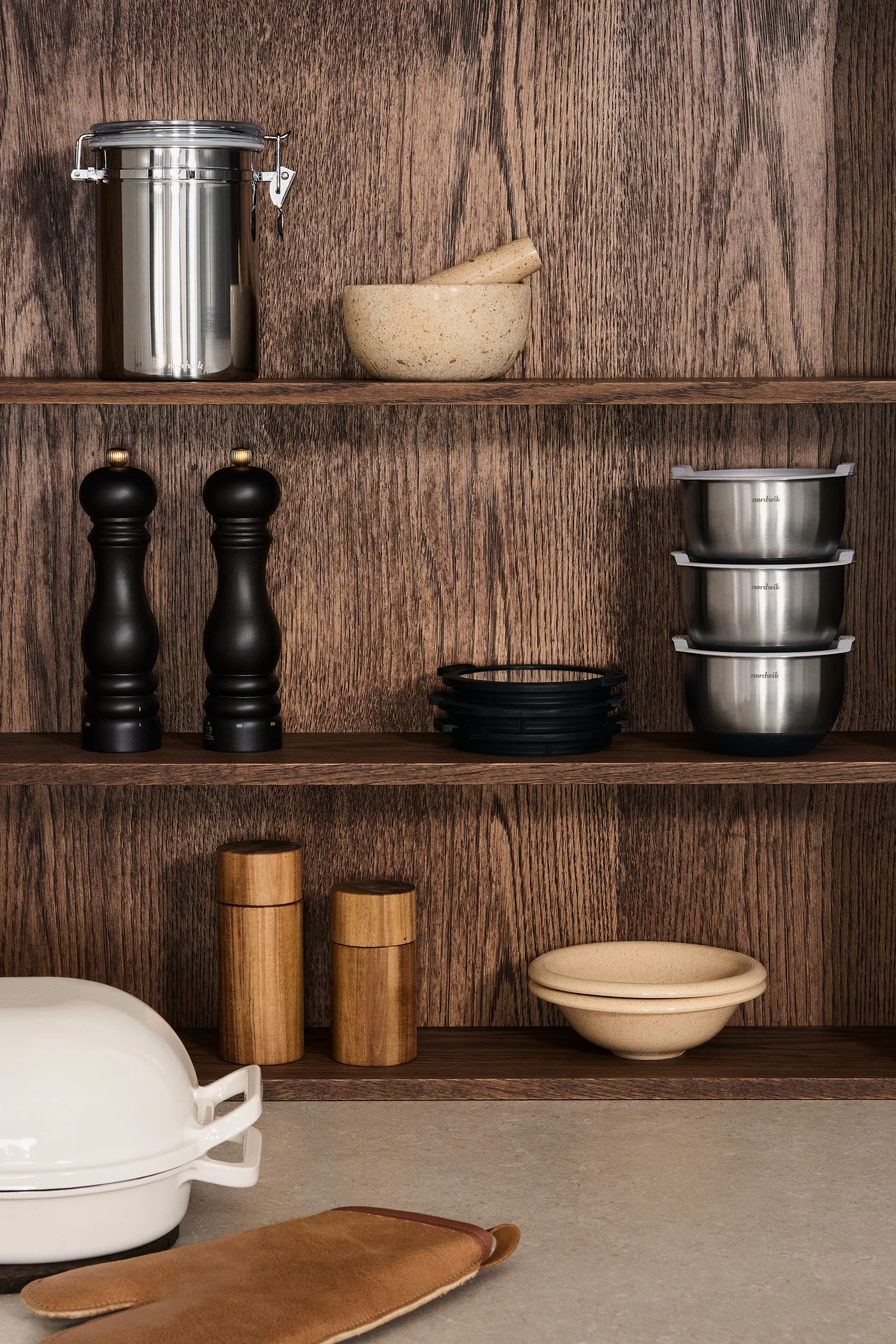 Ridge laasti Ø14x7 cm, Marmori Scandi Living