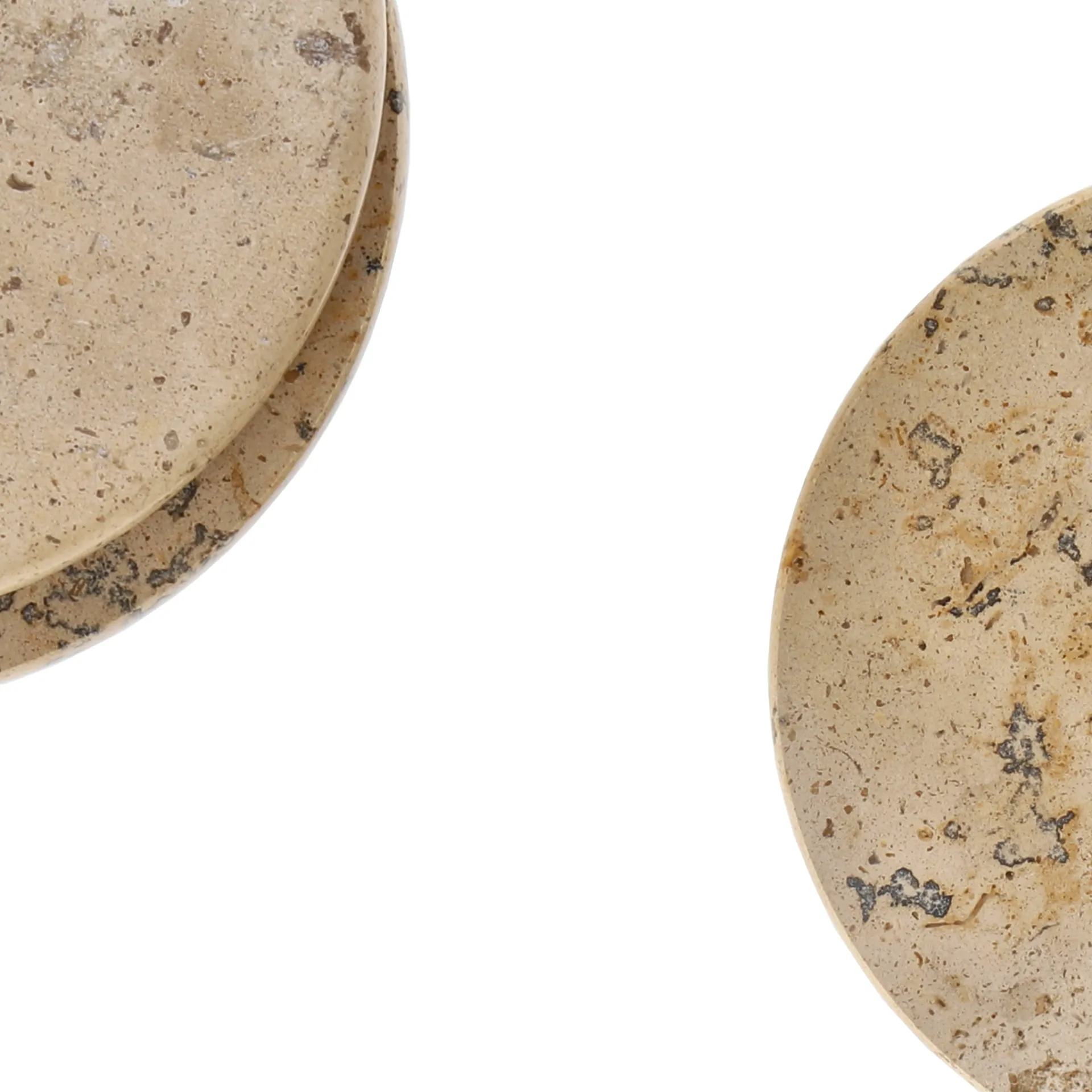 Ridge lasinalunen Ø10 cm 4-pakkaus, Marmori Scandi Living