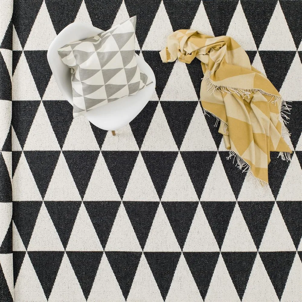 Rime puuvillahuopa, Mustard Scandi Living