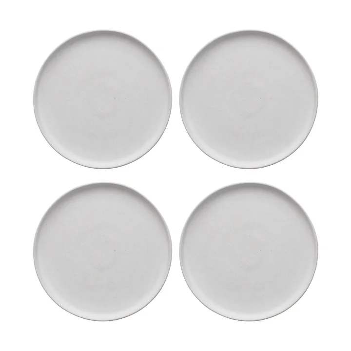 Sandsbro leipälautanen offwhite, Ø20 cm, 4 kpl - Scandi Living