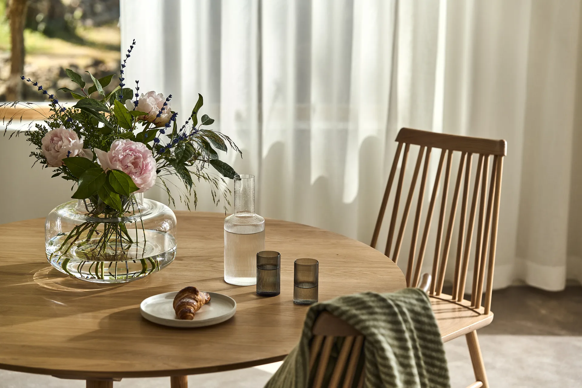 Sandsbro leipälautanen offwhite, Ø20 cm, 4 kpl,  Scandi Living