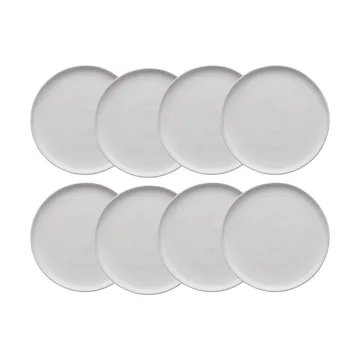 Sandsbro leipälautanen offwhite, Ø20 cm, 8 kpl - Scandi Living