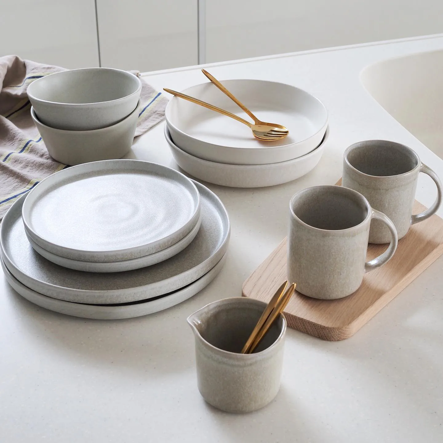 Sandsbro pastalautanen offwhite, Ø23 cm, 4 kpl,  Scandi Living