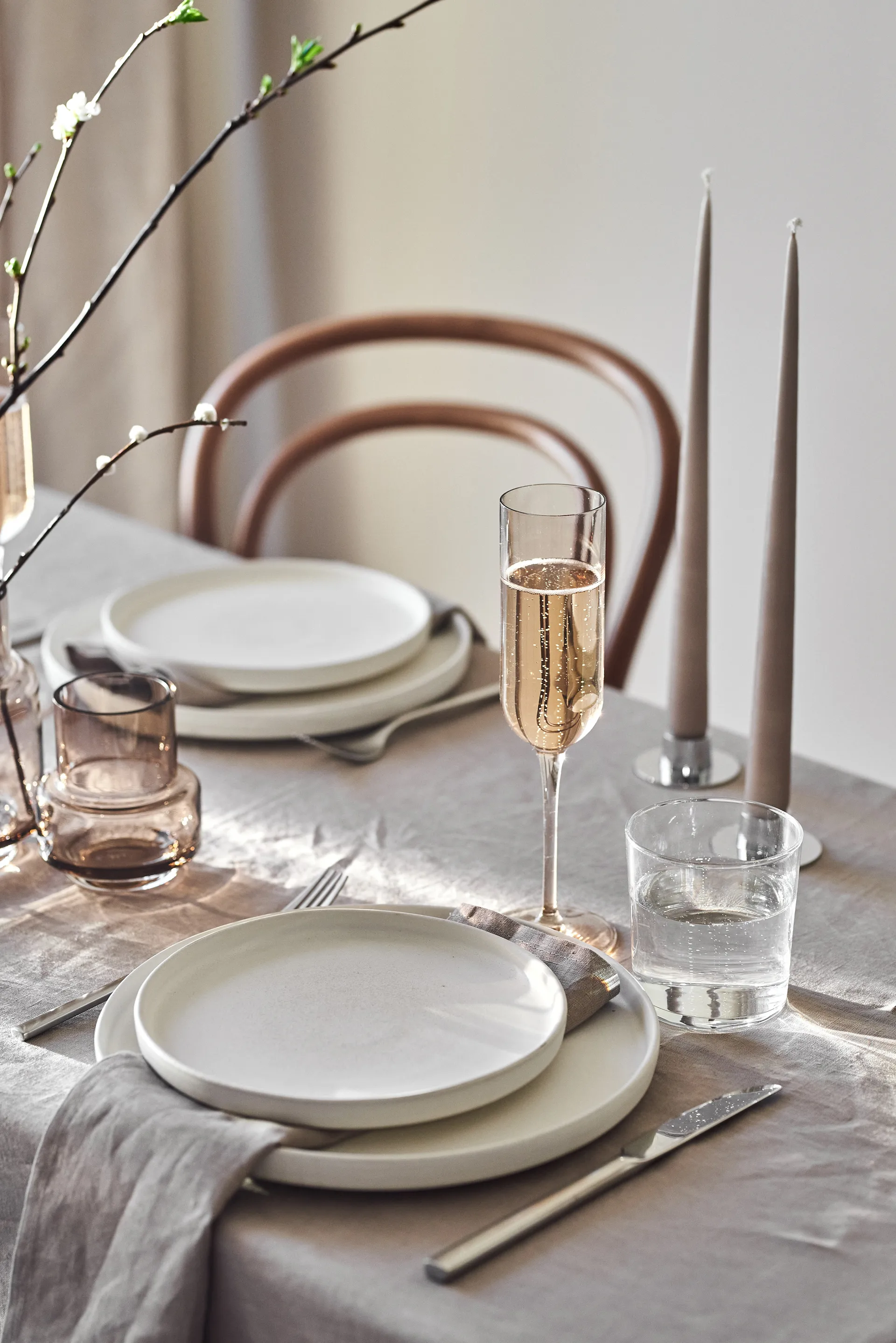 Sandsbro ruokalautanen, Offwhite, Ø26 cm Scandi Living