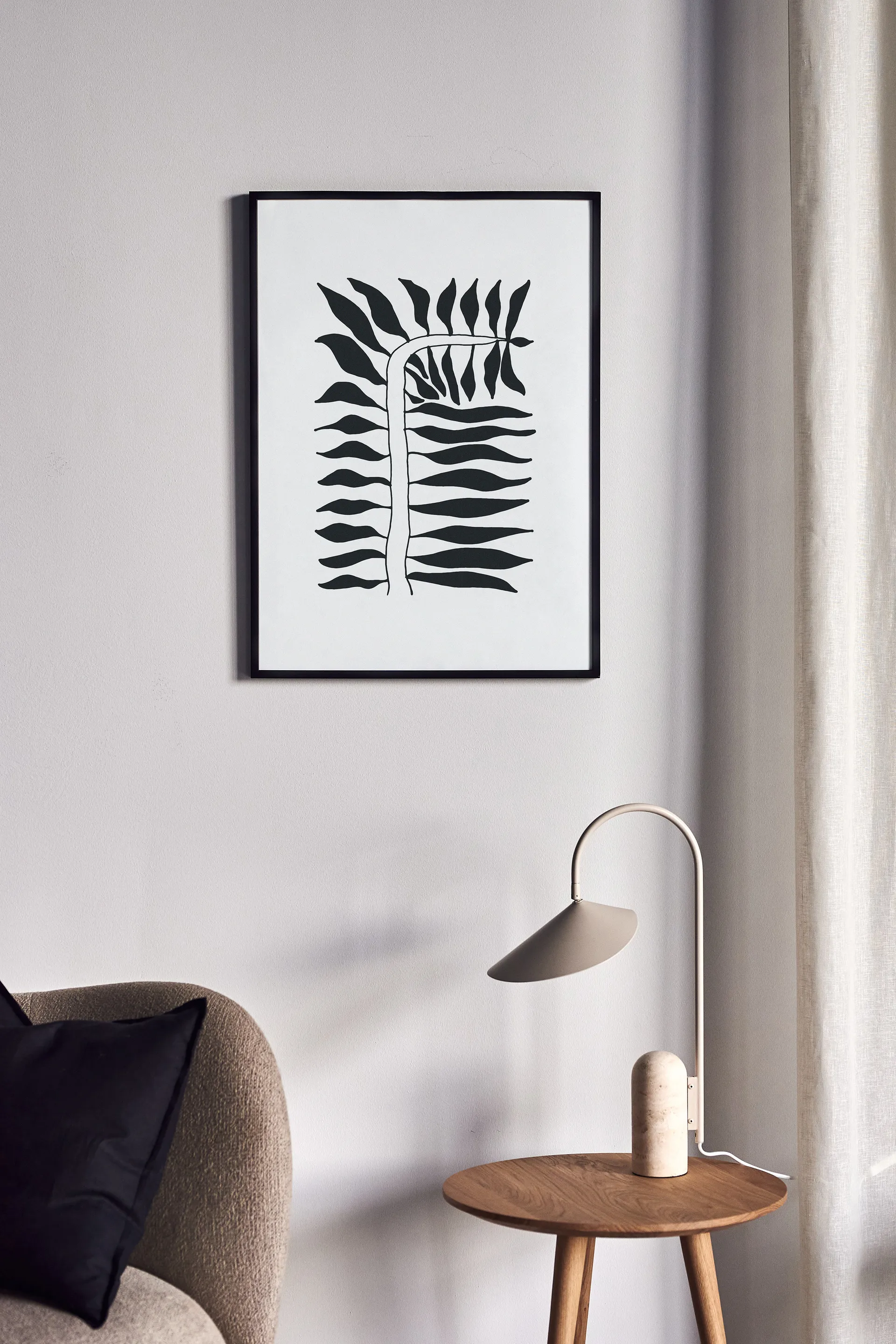 Seeding juliste musta, 50x70 cm Scandi Living
