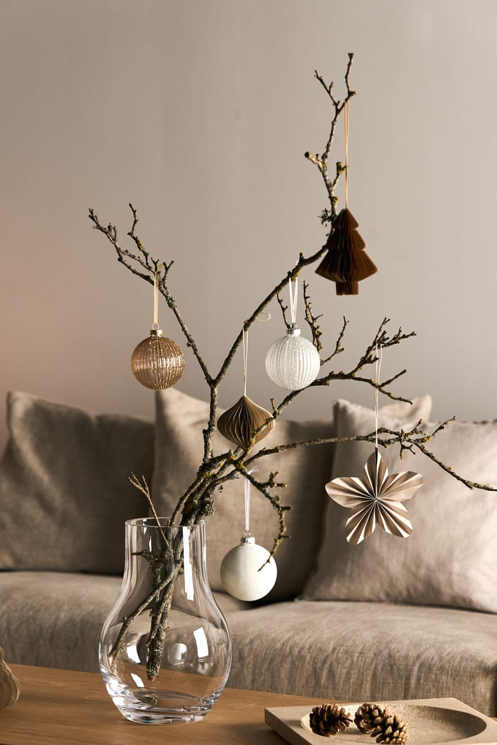 Snowing joulukuusenpallo 6 kpl, White Scandi Living