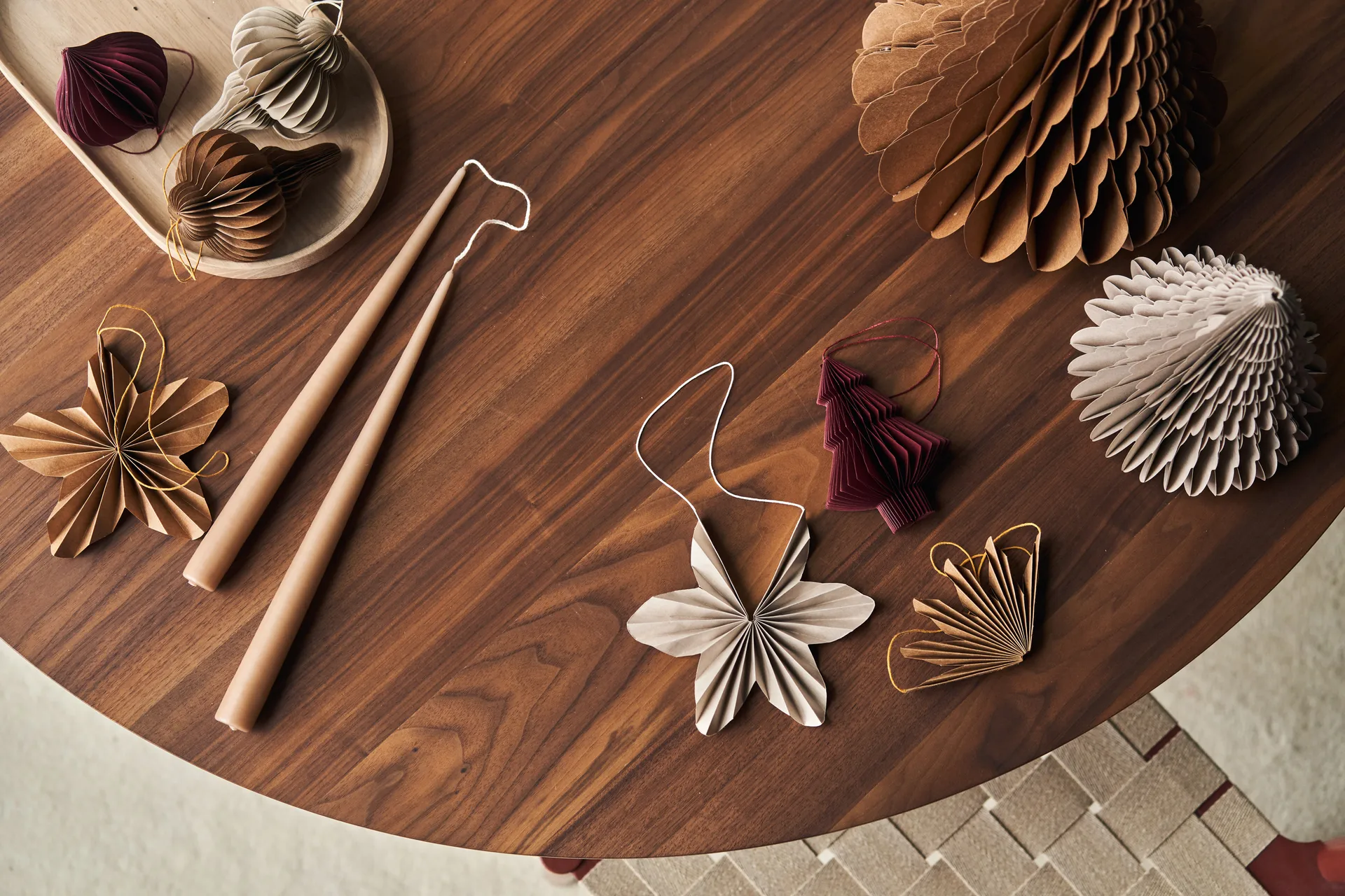 Spira joulukuusenpallot 4 kpl, Beige Scandi Living