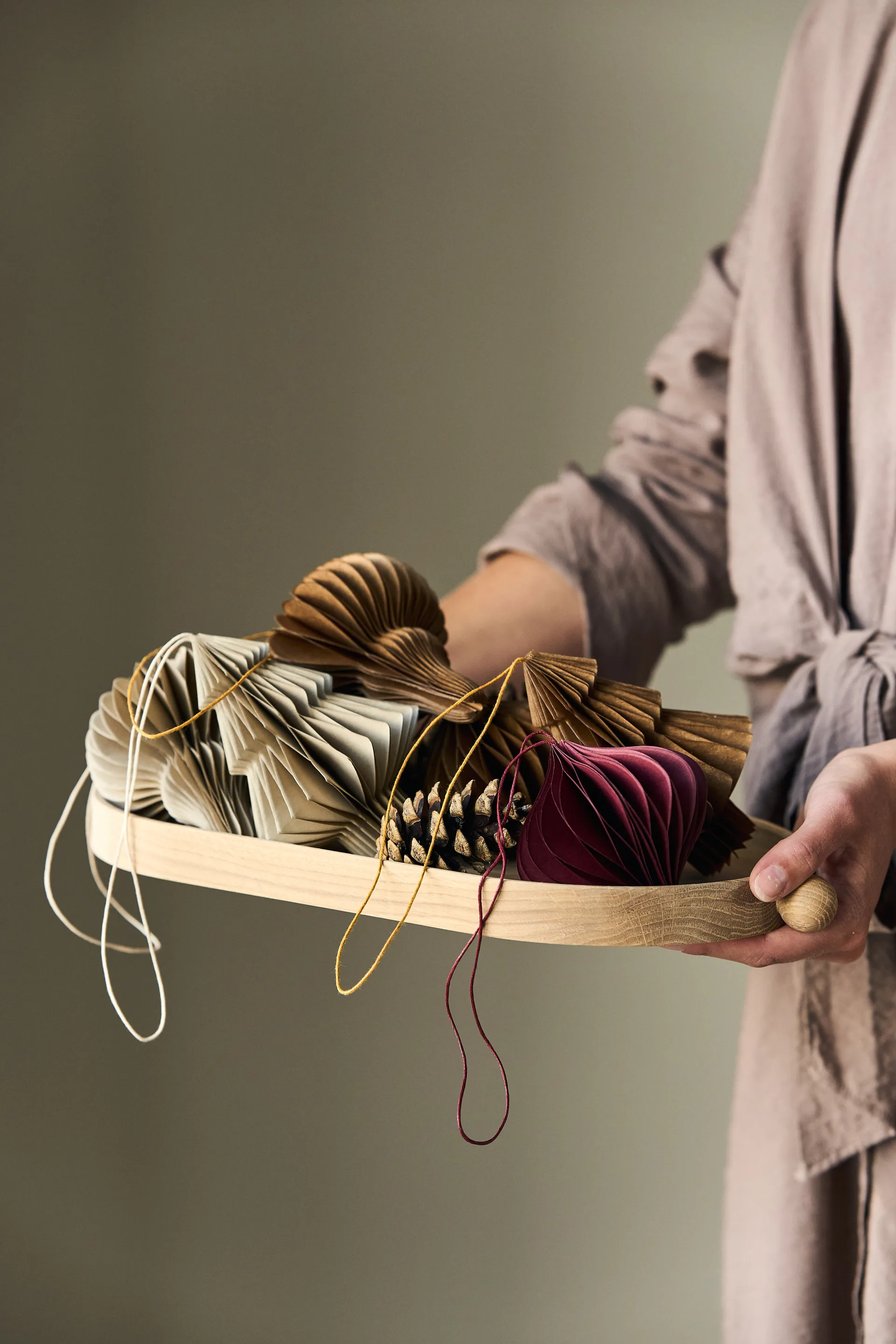 Spira joulukuusenpallot 4 kpl, Natural Scandi Living