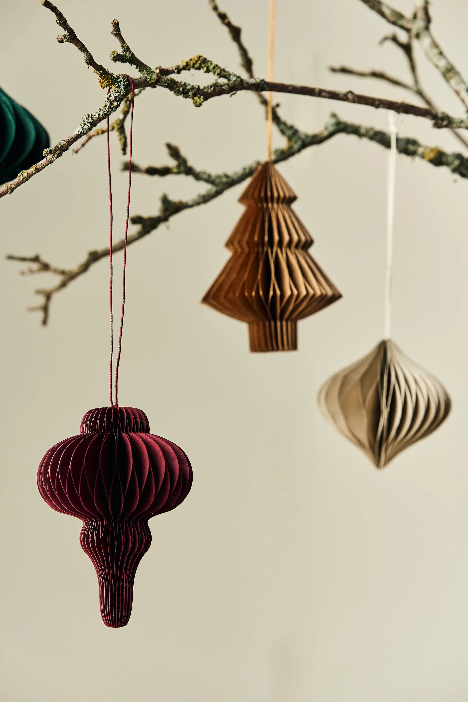 Spira joulukuusenpallot 4 kpl, Red Scandi Living