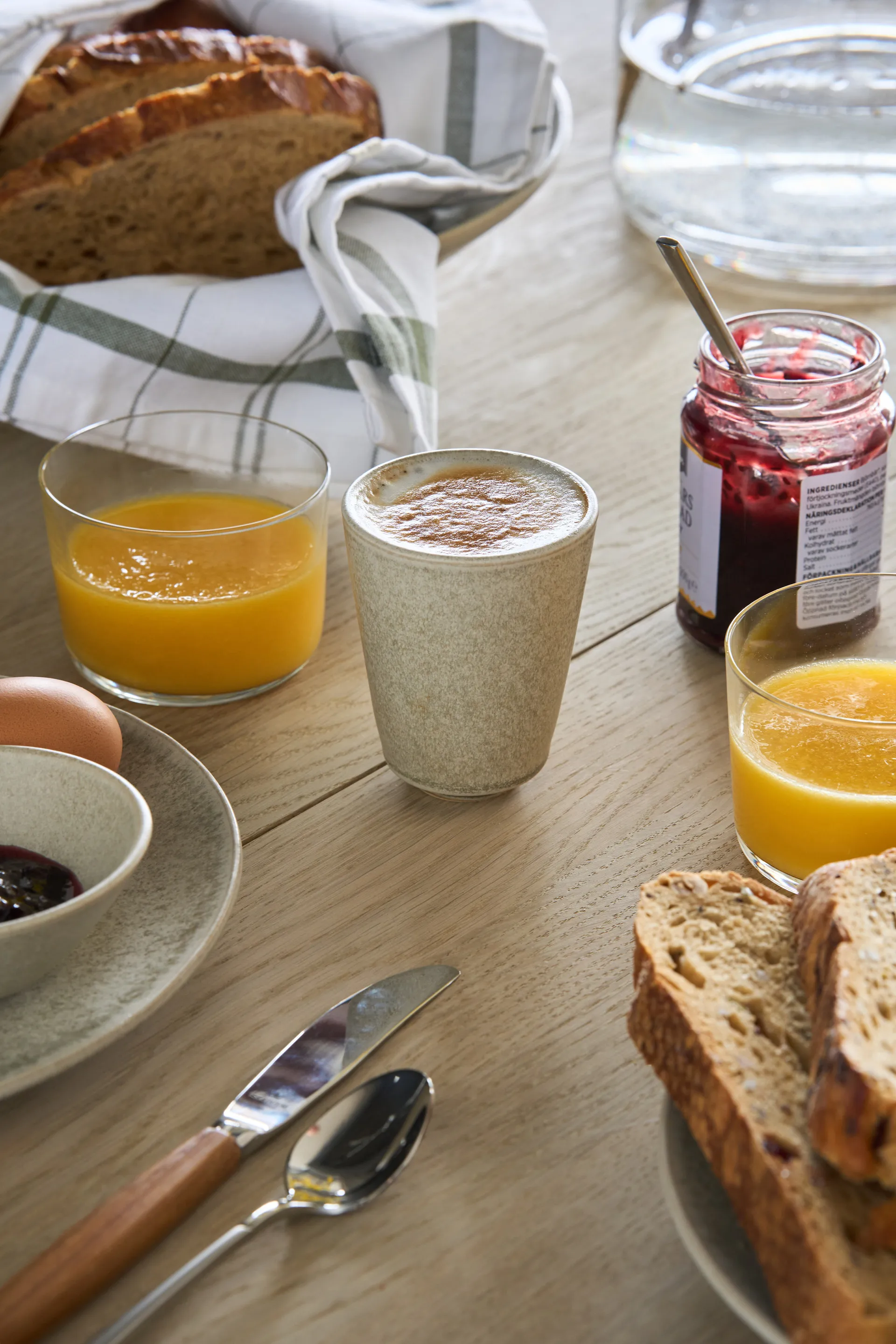 Terra cappuccinokuppi, Beige kivitavara, 14,5 cl Scandi Living
