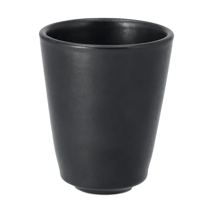Terra cappuccinokuppi - Musta kivitavara, 14,5 cl - Scandi Living