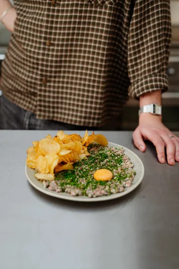 Terra lautanen - Beige kivitavara, Ø22 cm - Scandi Living