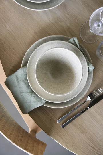 Terra lautanen - Beige kivitavara, Ø22 cm - Scandi Living