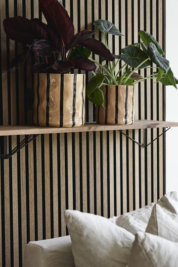 Thrive ruukku Ø20 cm - Beige-musta - Scandi Living