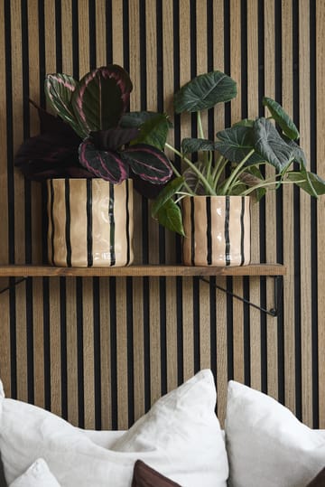 Thrive ruukku Ø20 cm - Beige-musta - Scandi Living