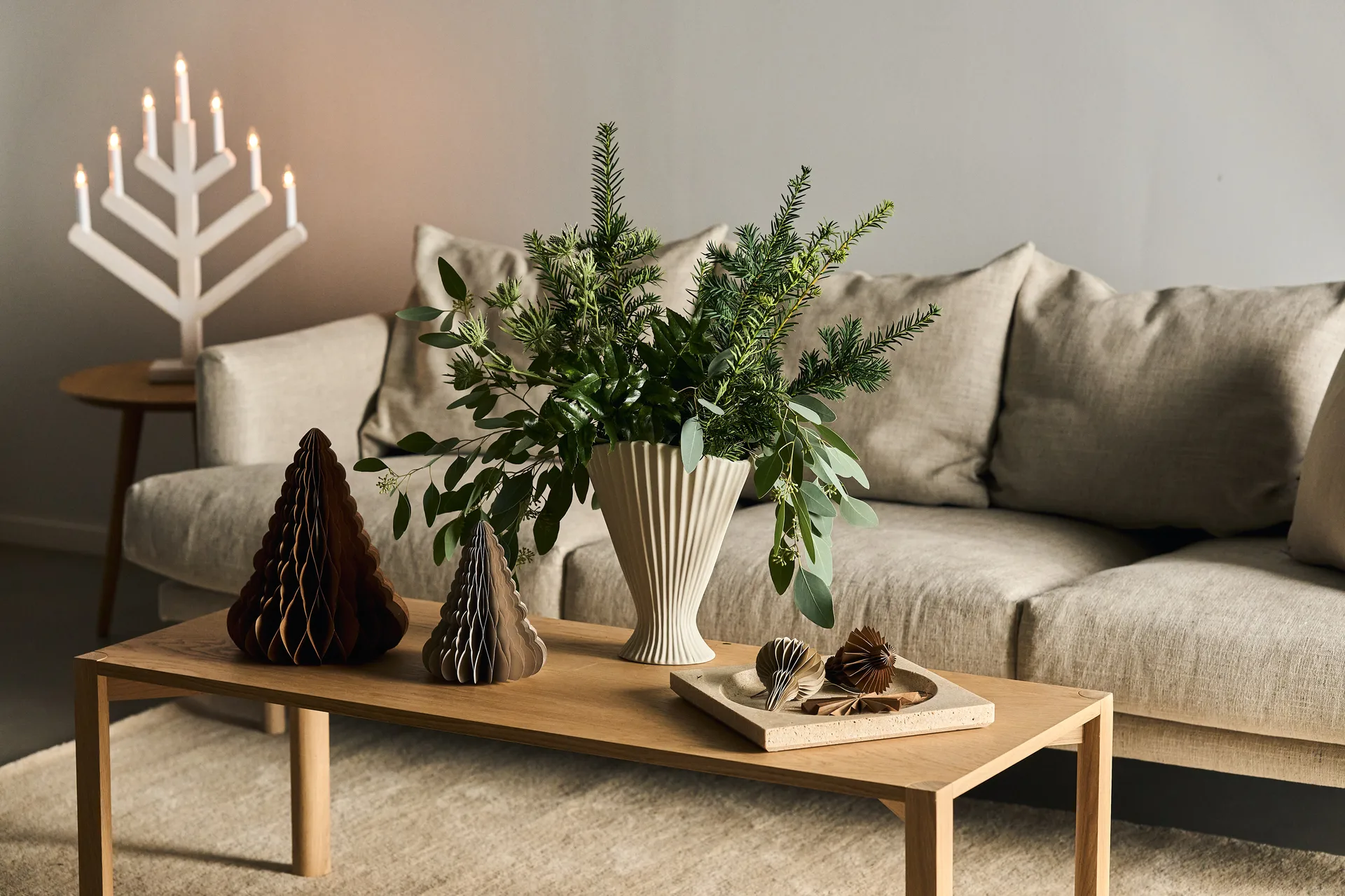 Trees joulukoriste 2 kpl, Beige Scandi Living
